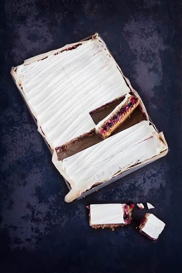 A small picture of Peck & Strong Yoghurt Topped Apple & Blackcurrant Flapjack x16