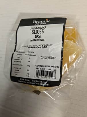 A small picture of Bramik Mango Slices 100g
