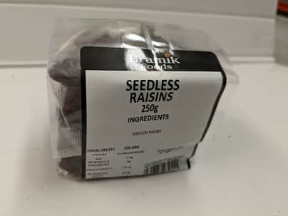A small picture of Bramik Seedless Raisins 250g