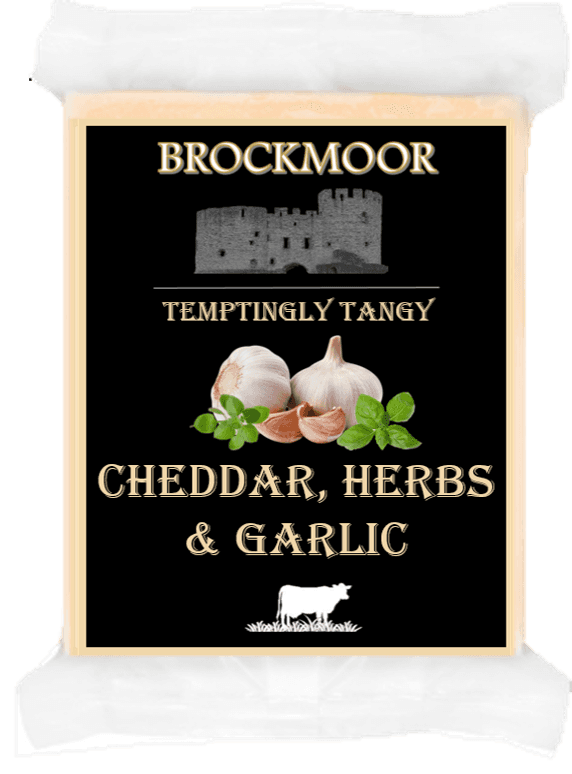 A small picture of Brockmoor Cheddar Herbs & Garlic 150g (12)