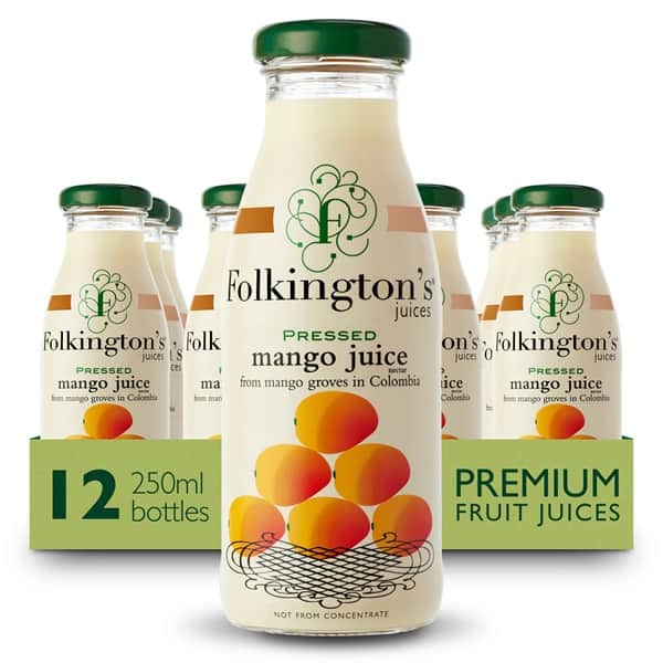 A small picture of Folkington?s Juices Mango Glass 12x250ml