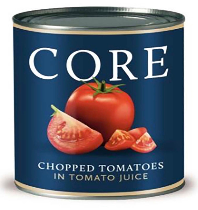 A picture of CORE Chopped Tomatoes Tinned 6x2.5kg