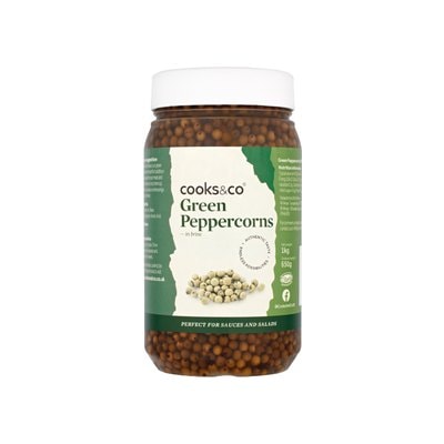 A picture of Cooks&Co Green Peppercorn in Brine 1kg