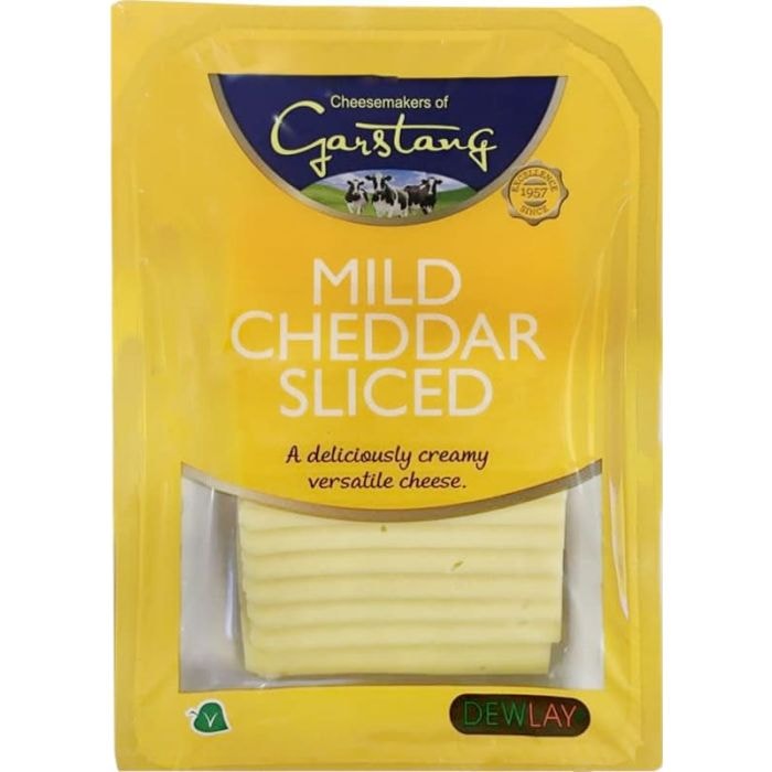 A picture of Garstang Sliced Mild White Cheddar 200g