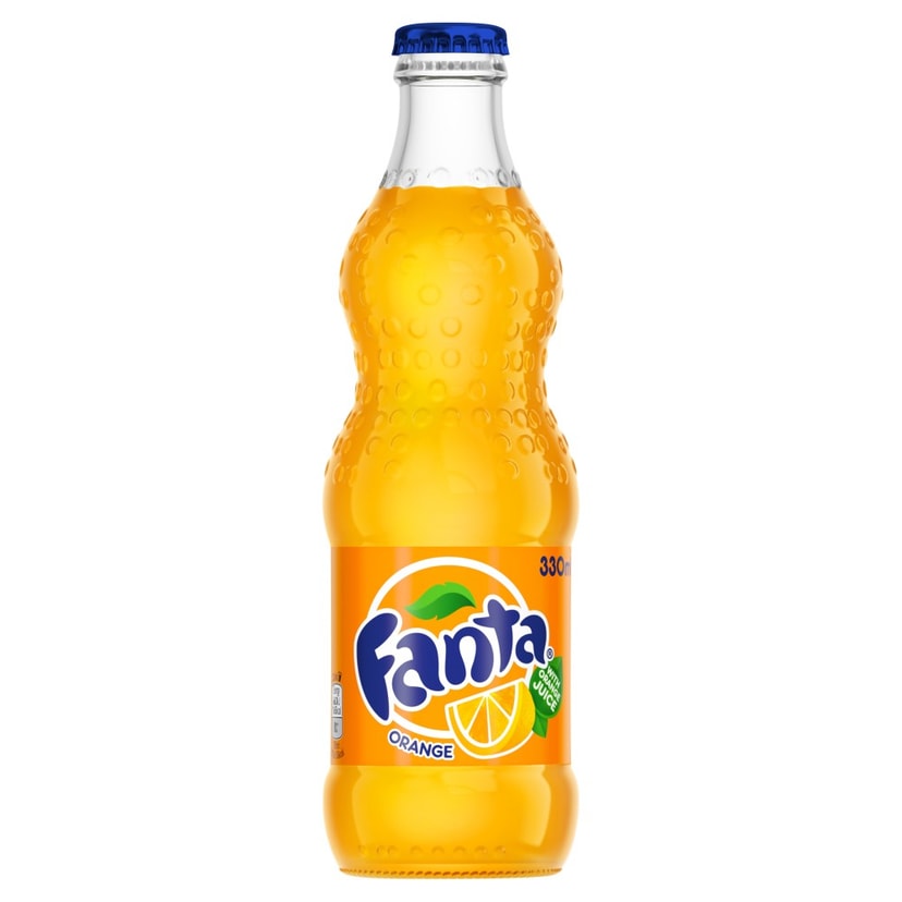 A picture of Fanta Orange Glass 24 x 330ml