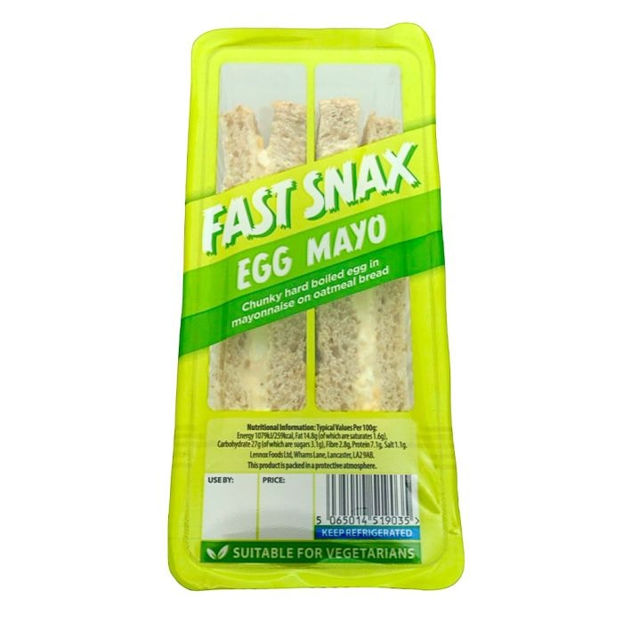 A picture of Fast Snax Egg Mayo Sandwich 144g (10)