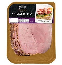 A picture of Halls Mustard Ham 100g