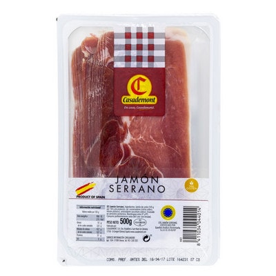 A picture of Casademont Serrano Ham Sliced 500g