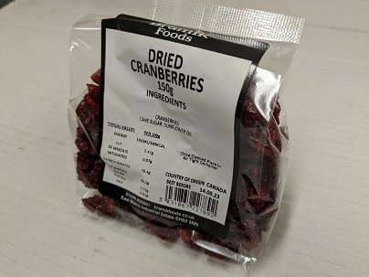 A picture of Bramik Dried Cranberries 150g